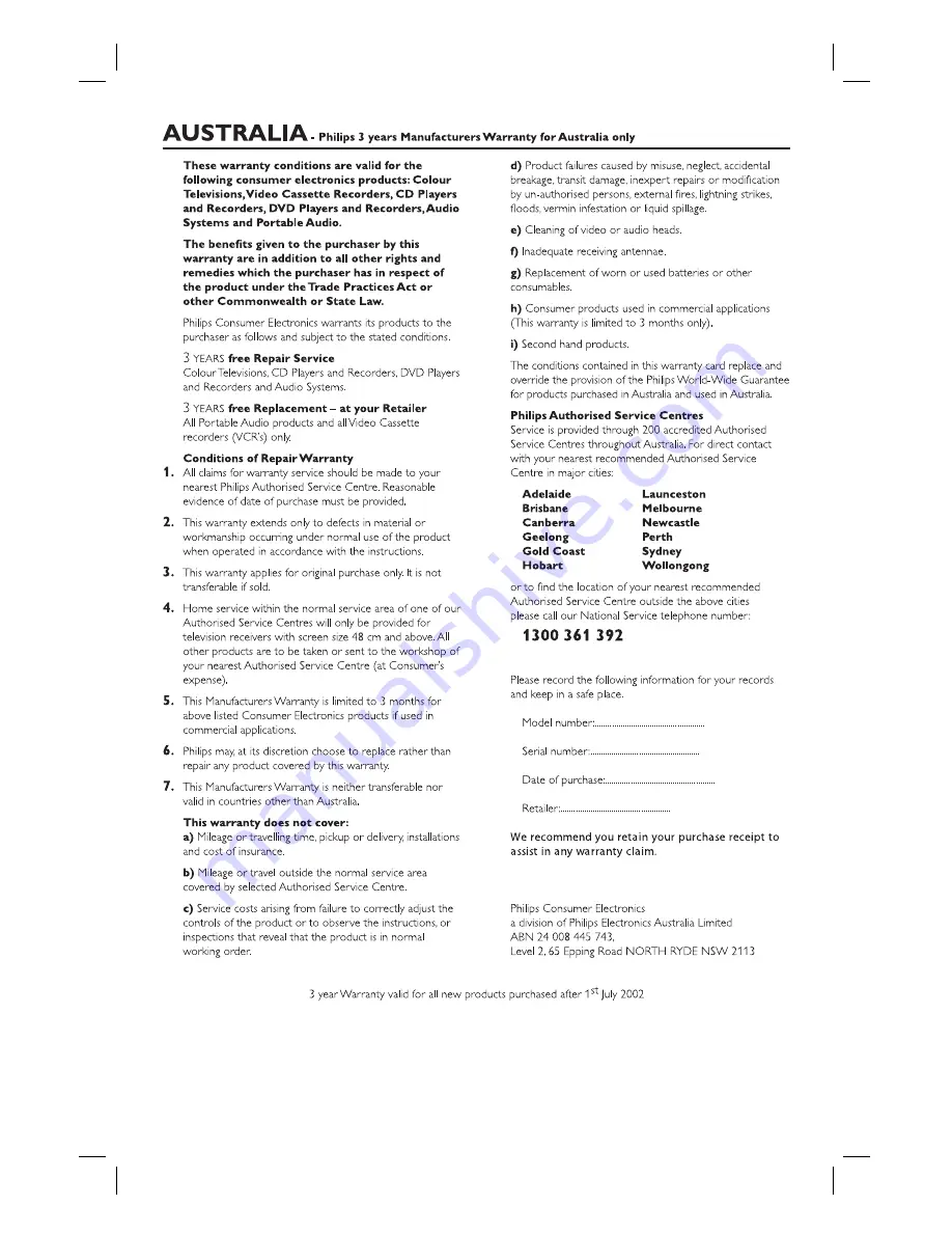 Philips DVDR3380 User Manual Download Page 66