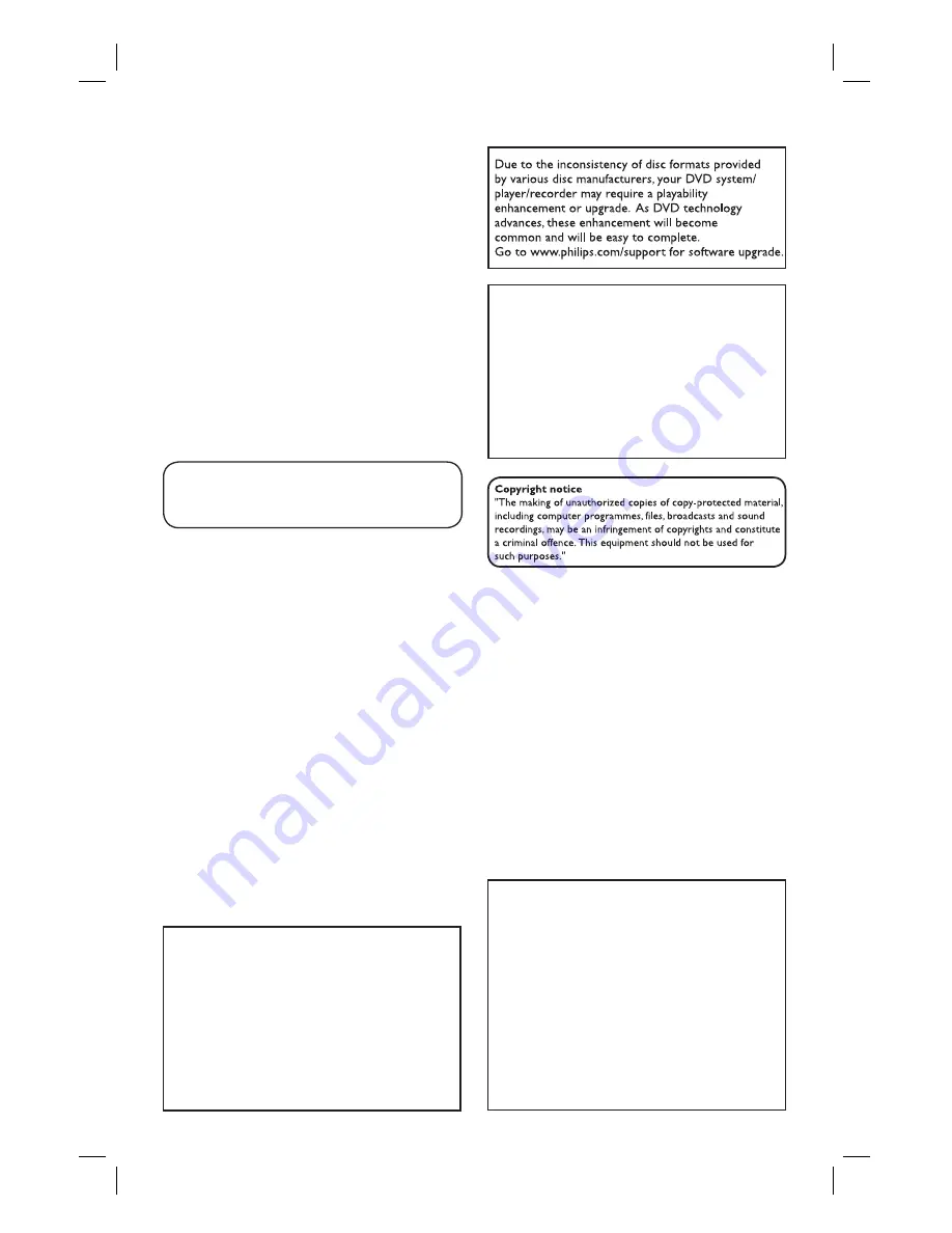 Philips DVDR3460 User Manual Download Page 2