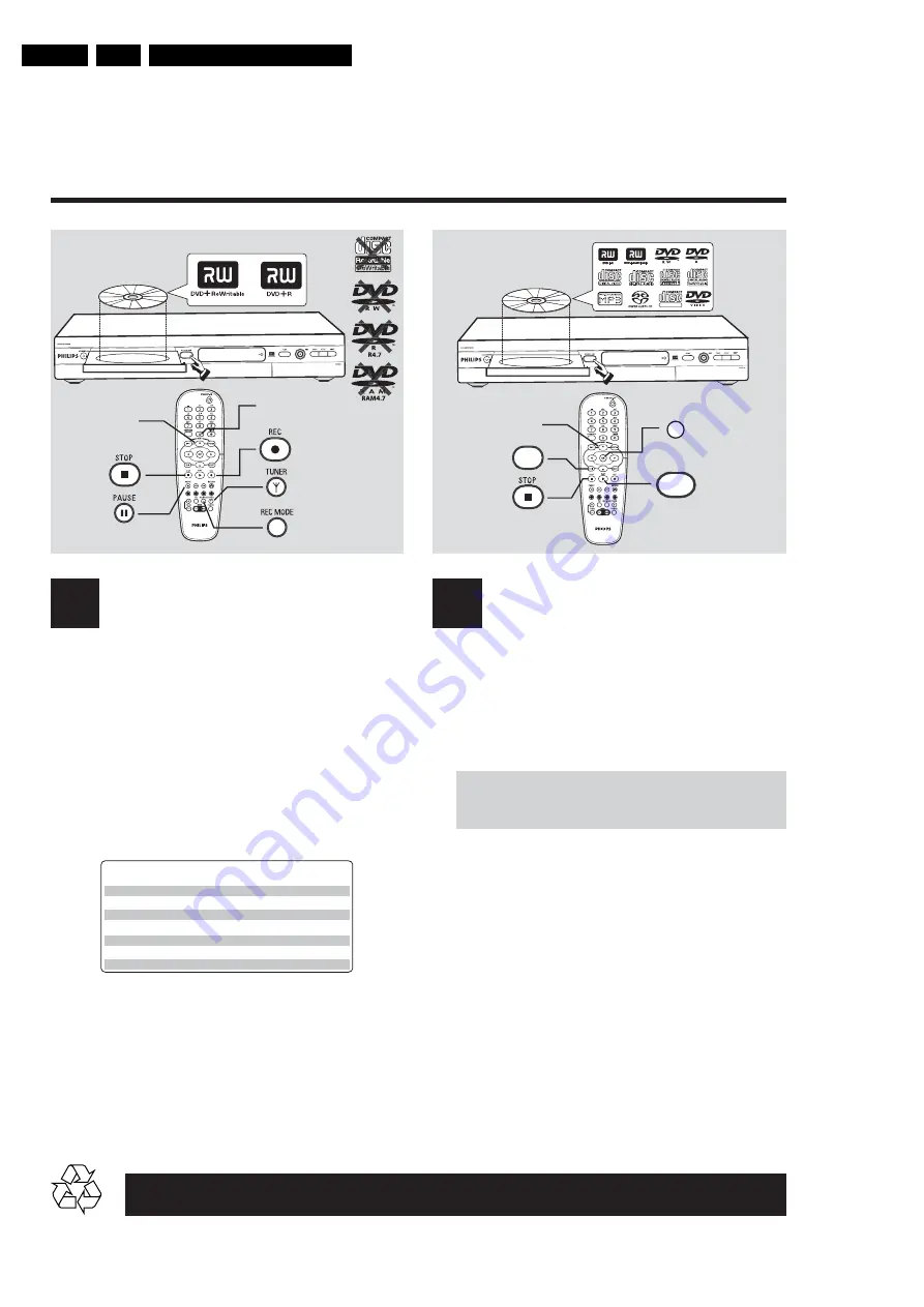 Philips DVDR615 Скачать руководство пользователя страница 8