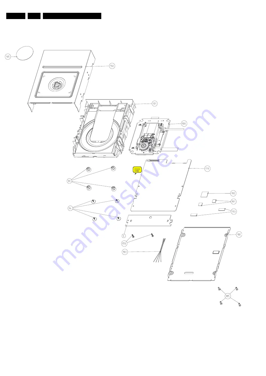 Philips DVDR615 Service Manual Download Page 164