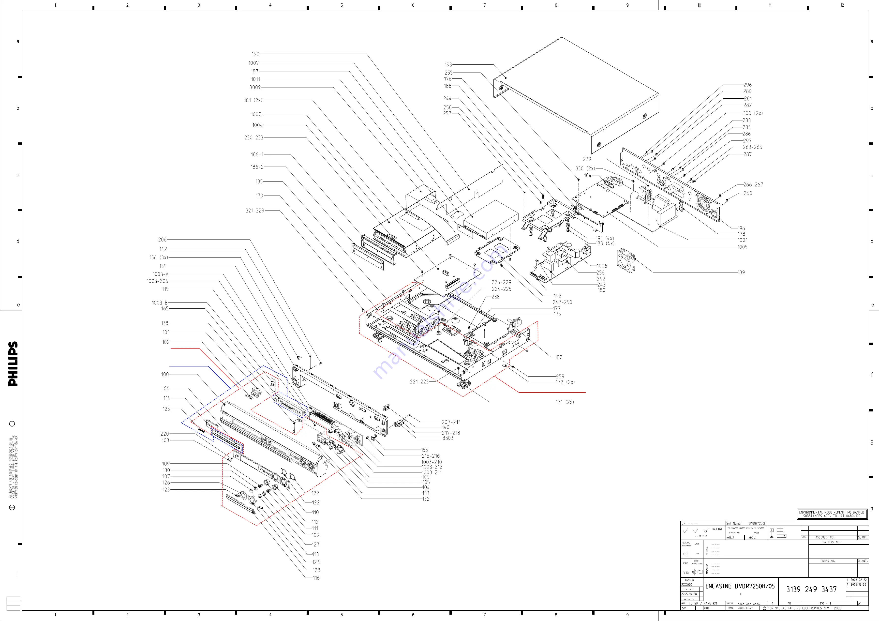 Philips DVDR7250H Service Manual Download Page 59