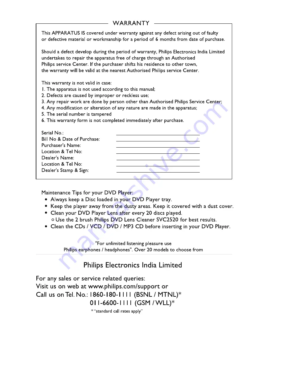 Philips DVP3510 User Manual Download Page 16