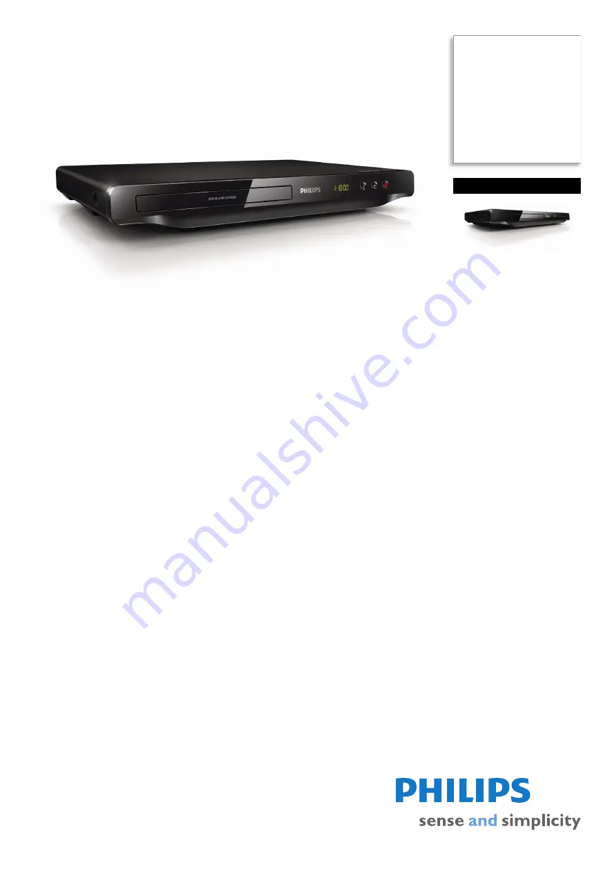 Philips DVP3600 Specifications Download Page 1