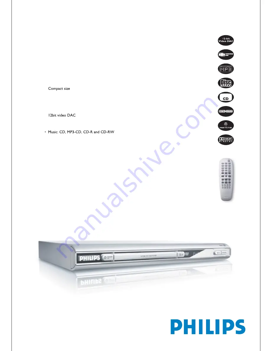 Philips DVP530 Specifications Download Page 1