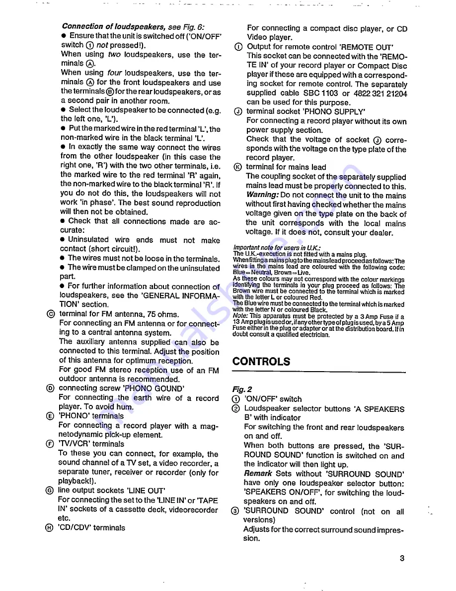 Philips F 883 User Manual Download Page 3