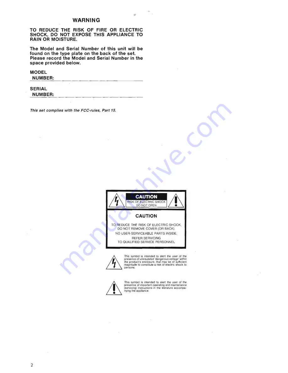 Philips FA 960 User Manual Download Page 2