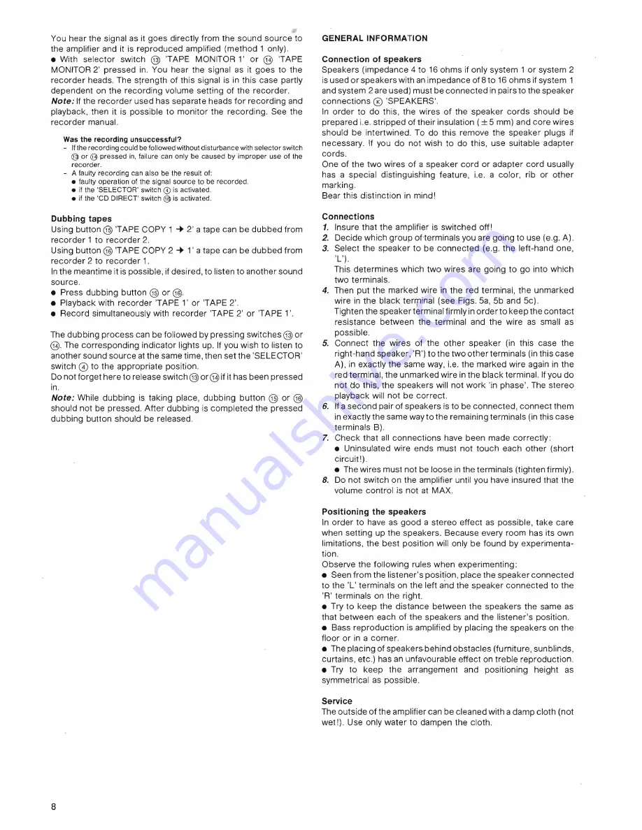 Philips FA 960 User Manual Download Page 8