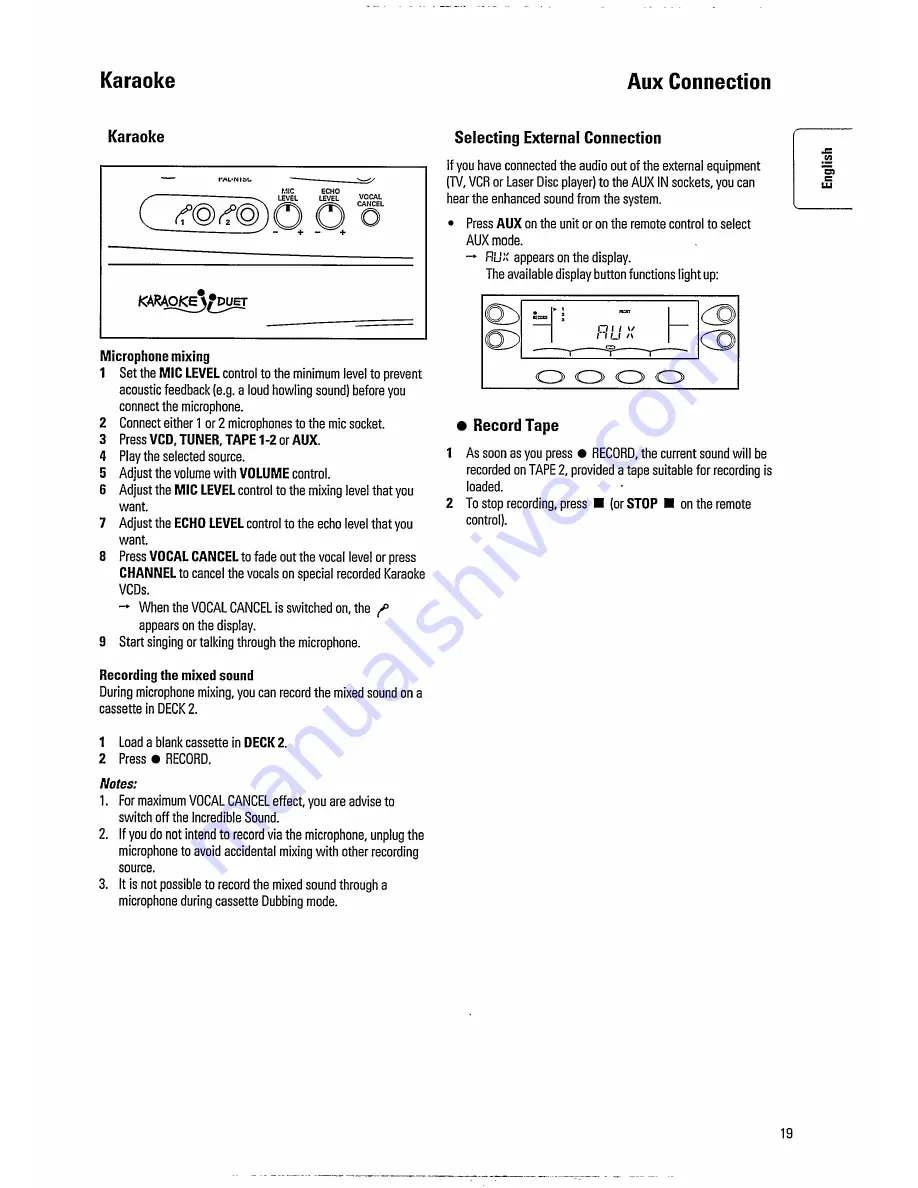 Philips FW 382V Instructions For Use Manual Download Page 19