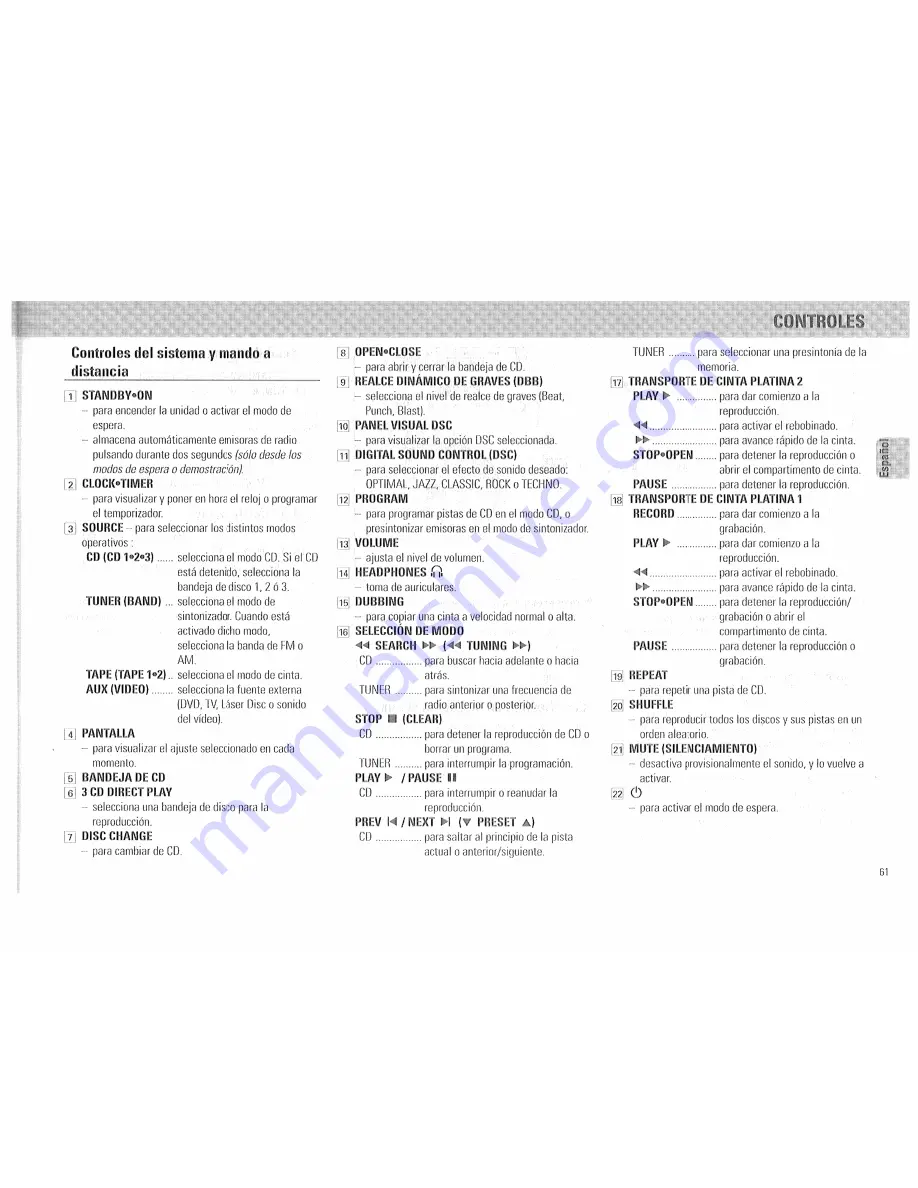 Philips FW 510C Owner'S Manual Download Page 61