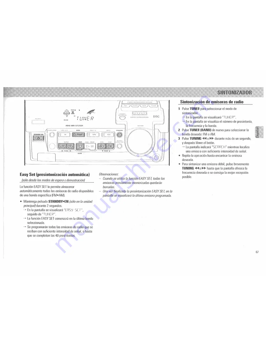 Philips FW 510C Owner'S Manual Download Page 67