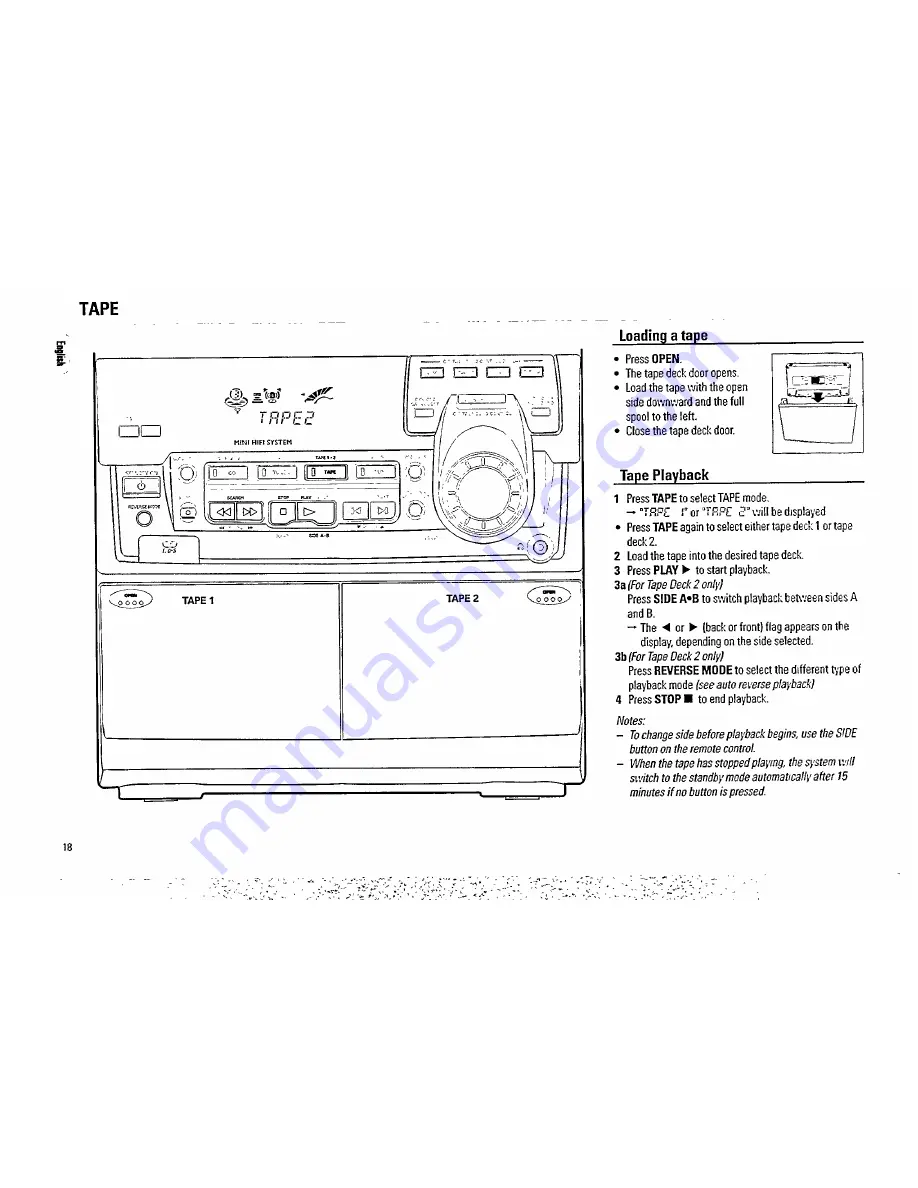 Philips FW 538 Скачать руководство пользователя страница 18