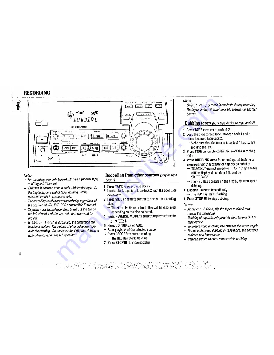 Philips FW 538 Скачать руководство пользователя страница 20