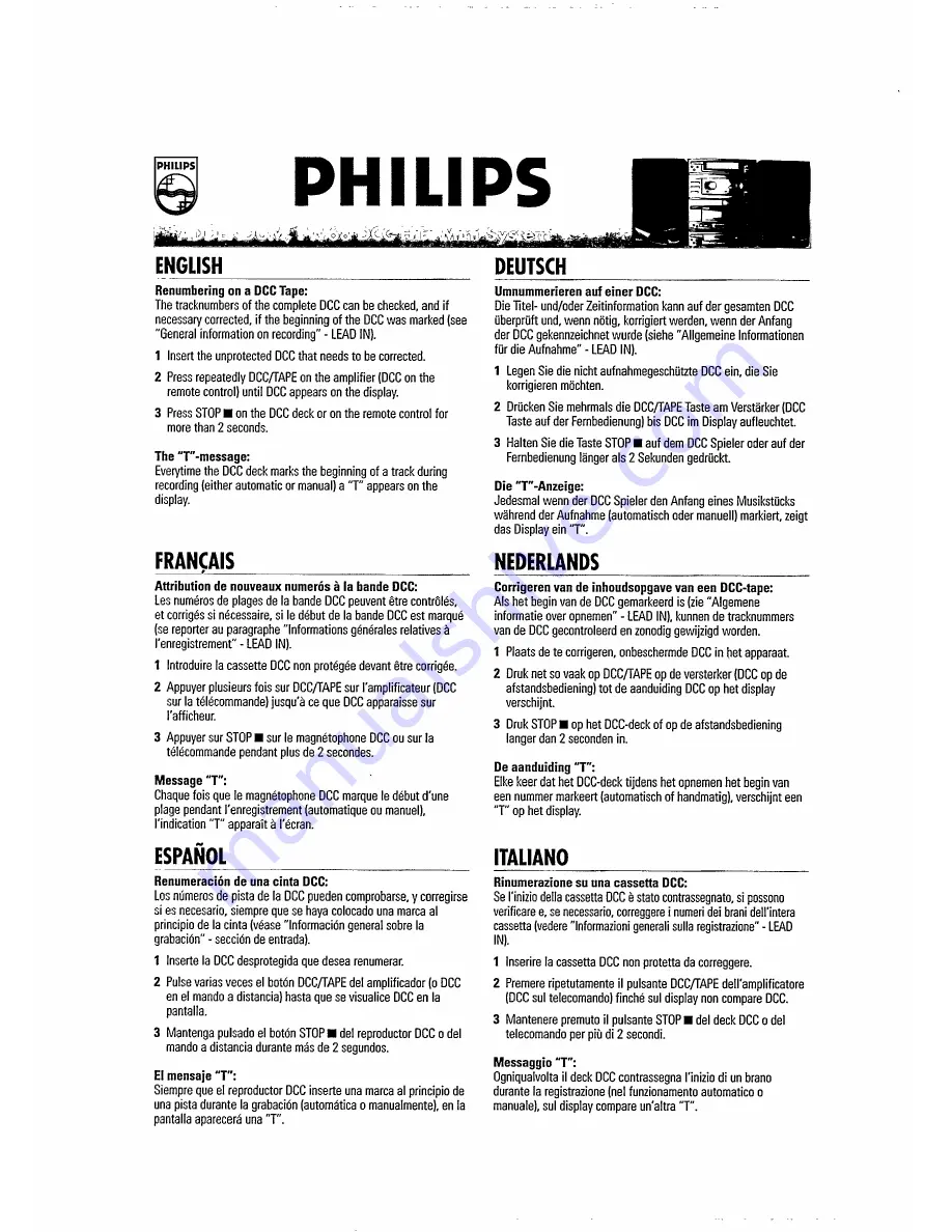 Philips FW 68 User Manual Download Page 3