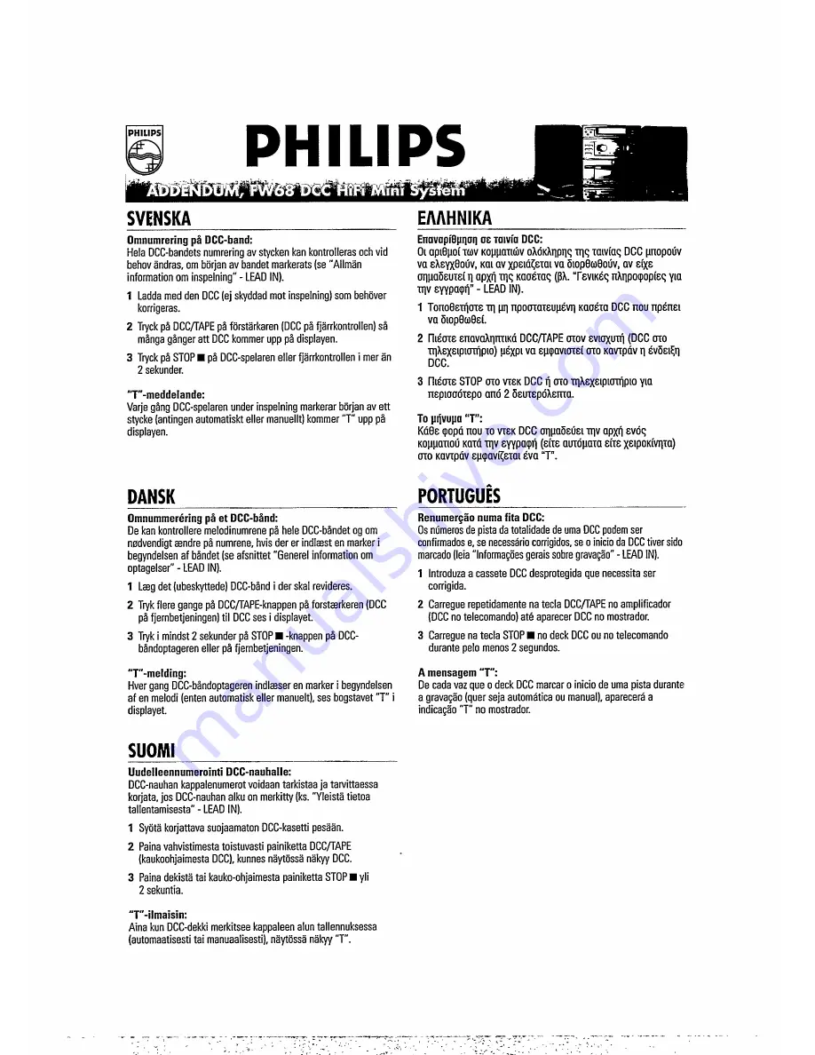 Philips FW 68 User Manual Download Page 4