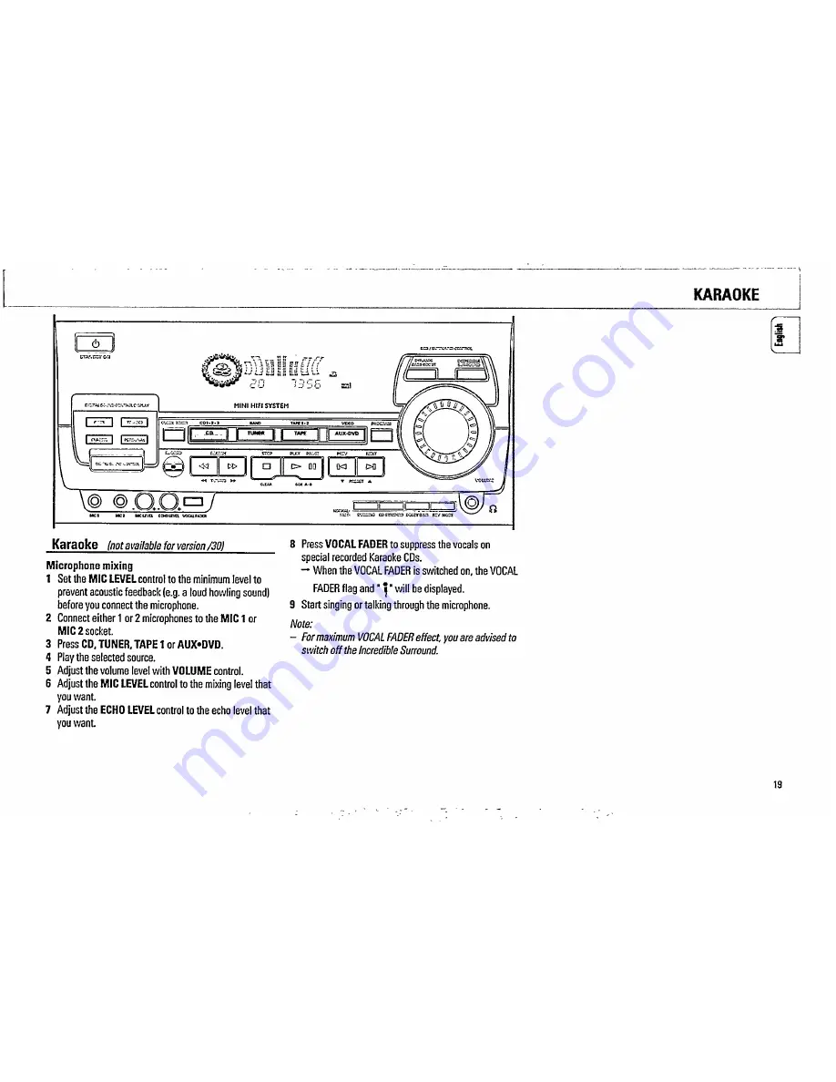 Philips FW 850C Скачать руководство пользователя страница 19