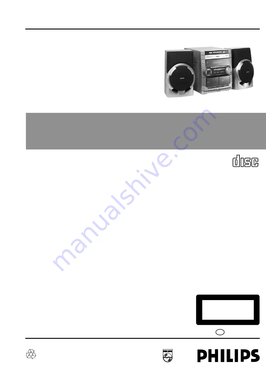 Philips FW-C115/22 Service Manual Download Page 1