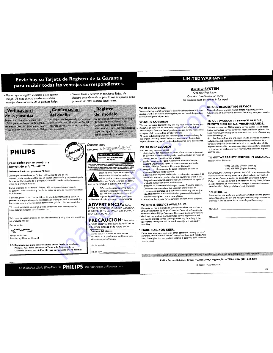 Philips FW-C700 User Manual Download Page 39