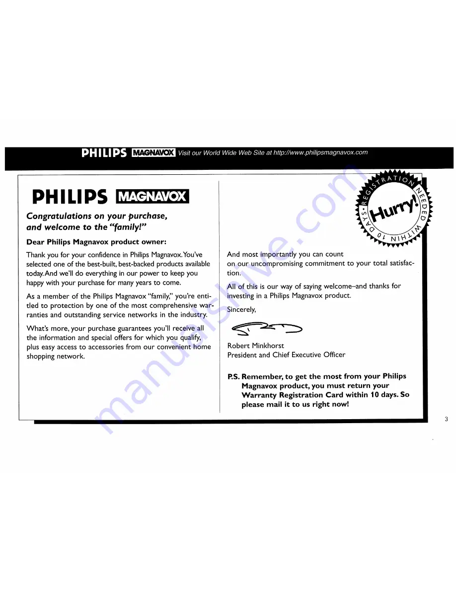 Philips FW320C/37 User Manual Download Page 3