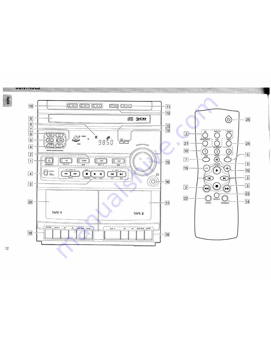 Philips FW320C/37 Скачать руководство пользователя страница 12