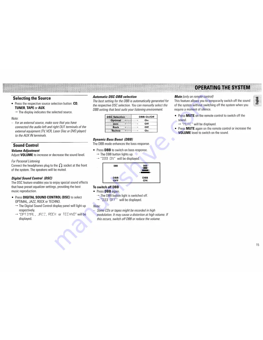 Philips FW320C/37 User Manual Download Page 15