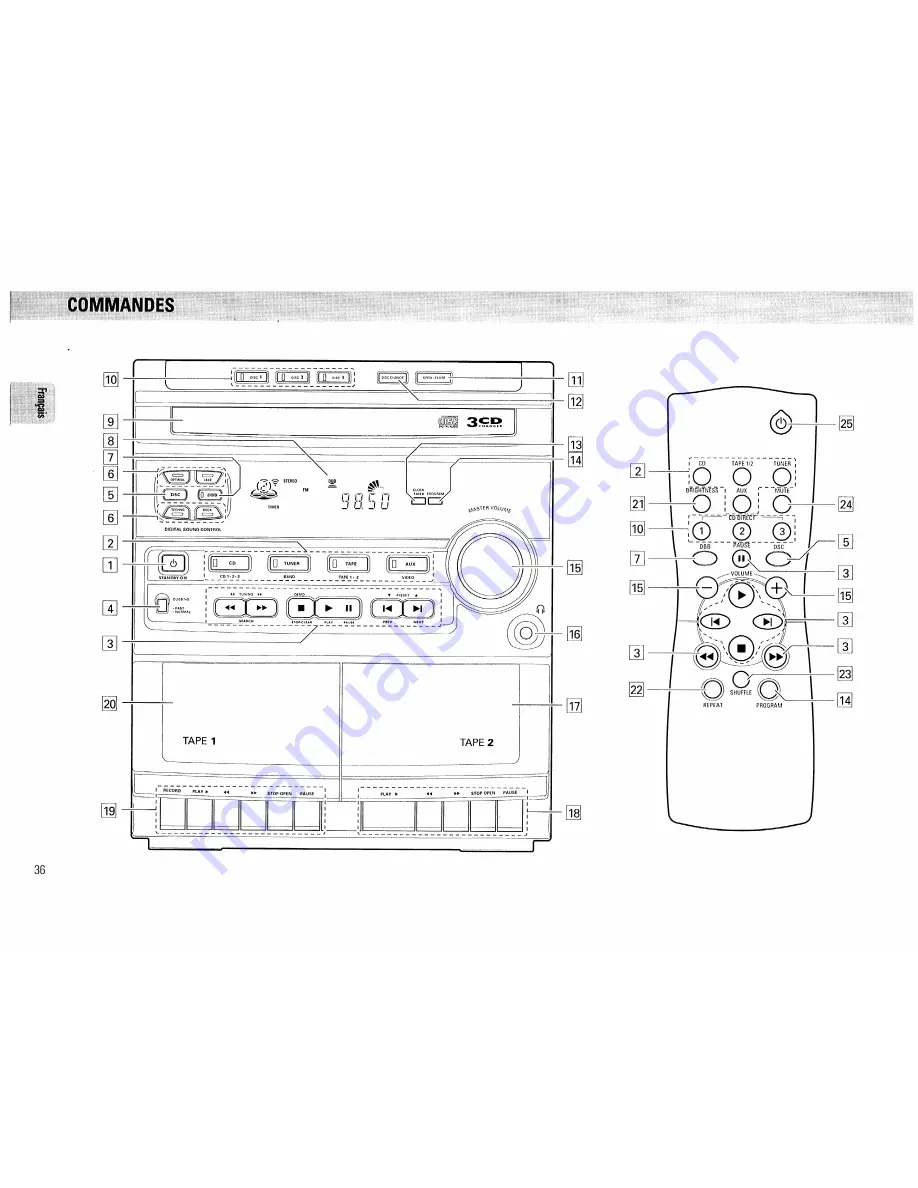 Philips FW320C/37 Скачать руководство пользователя страница 36