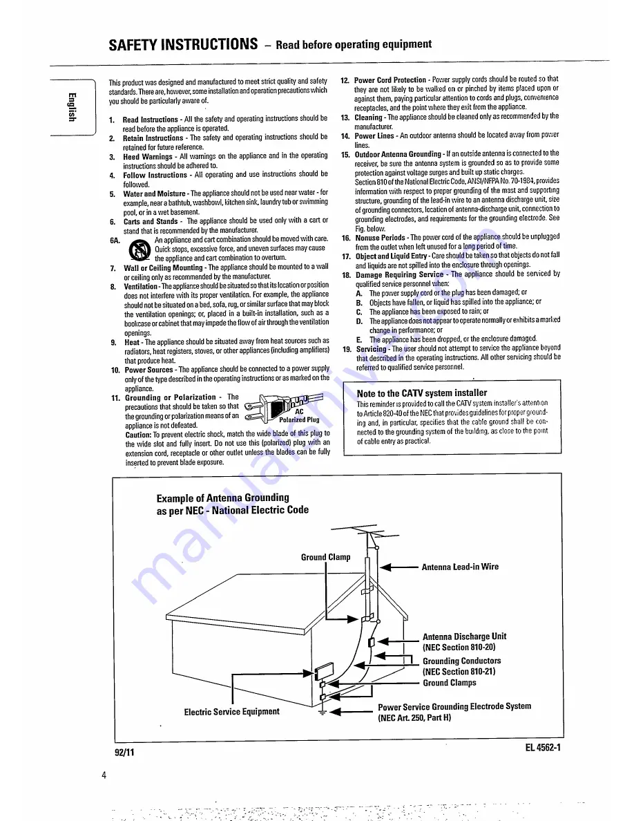 Philips FW360C/20 Скачать руководство пользователя страница 4