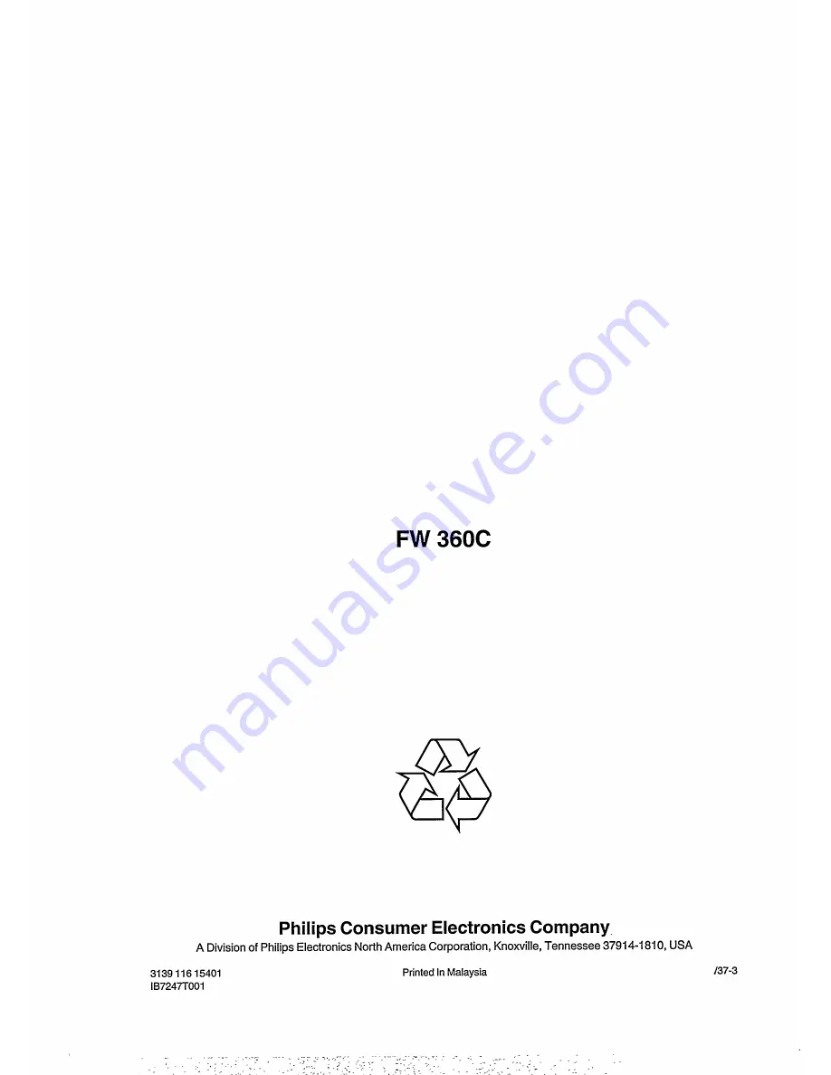 Philips FW360C/20 User Manual Download Page 22