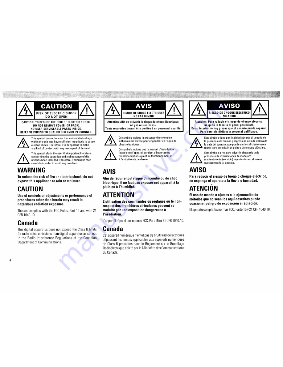 Philips FW390C User Manual Download Page 4