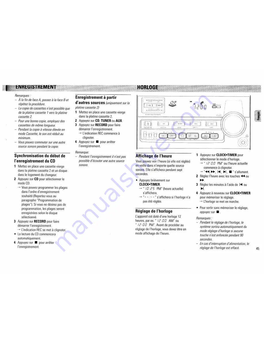 Philips FW390C User Manual Download Page 45