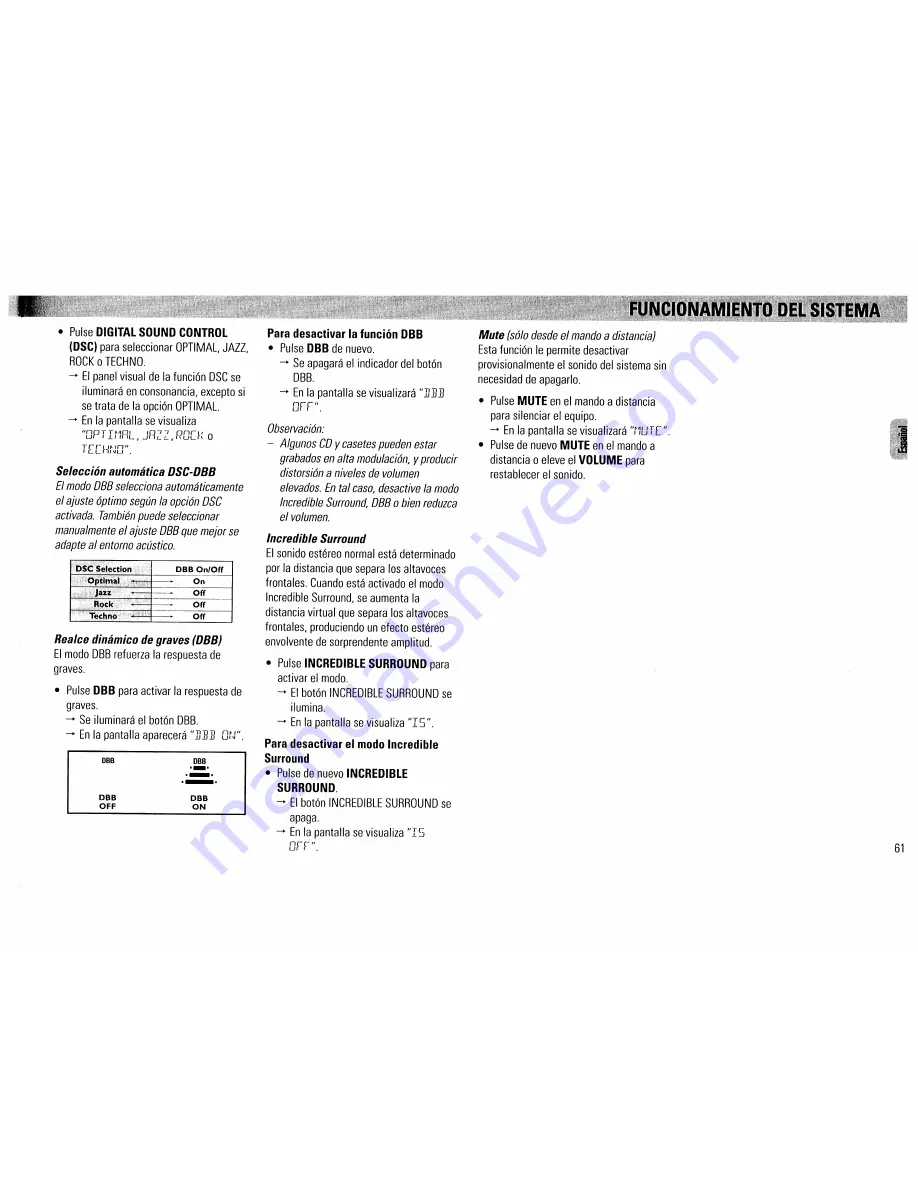 Philips FW390C User Manual Download Page 61