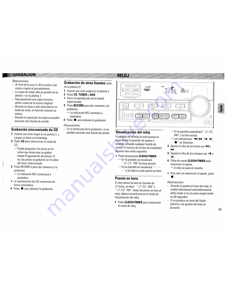 Philips FW390C User Manual Download Page 69