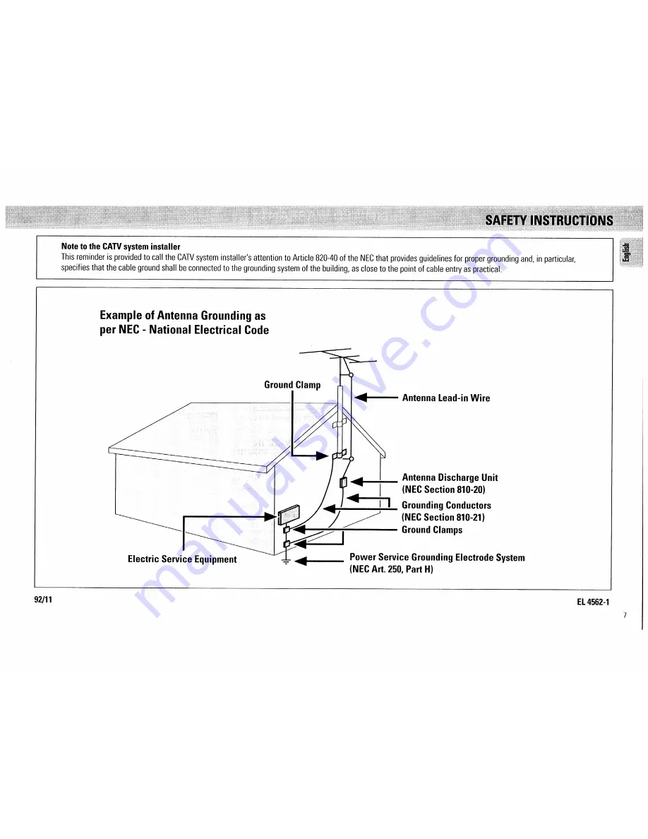 Philips FW560C37 Owner'S Manual Download Page 7