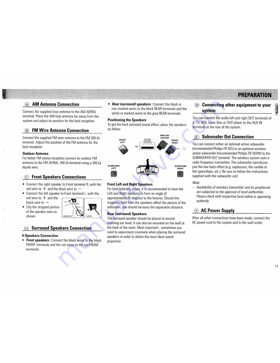 Philips FW560C37 Owner'S Manual Download Page 11