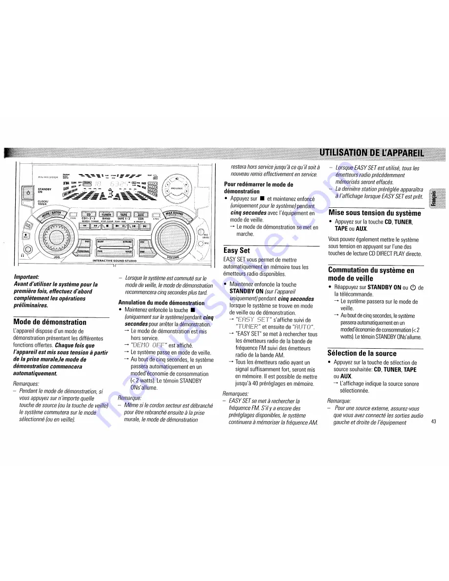 Philips FW890P User Manual Download Page 43