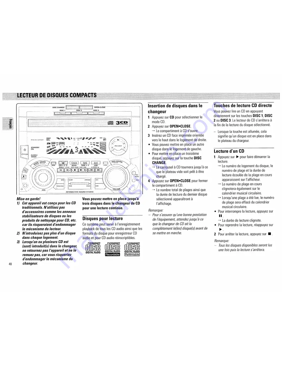 Philips FW890P User Manual Download Page 48