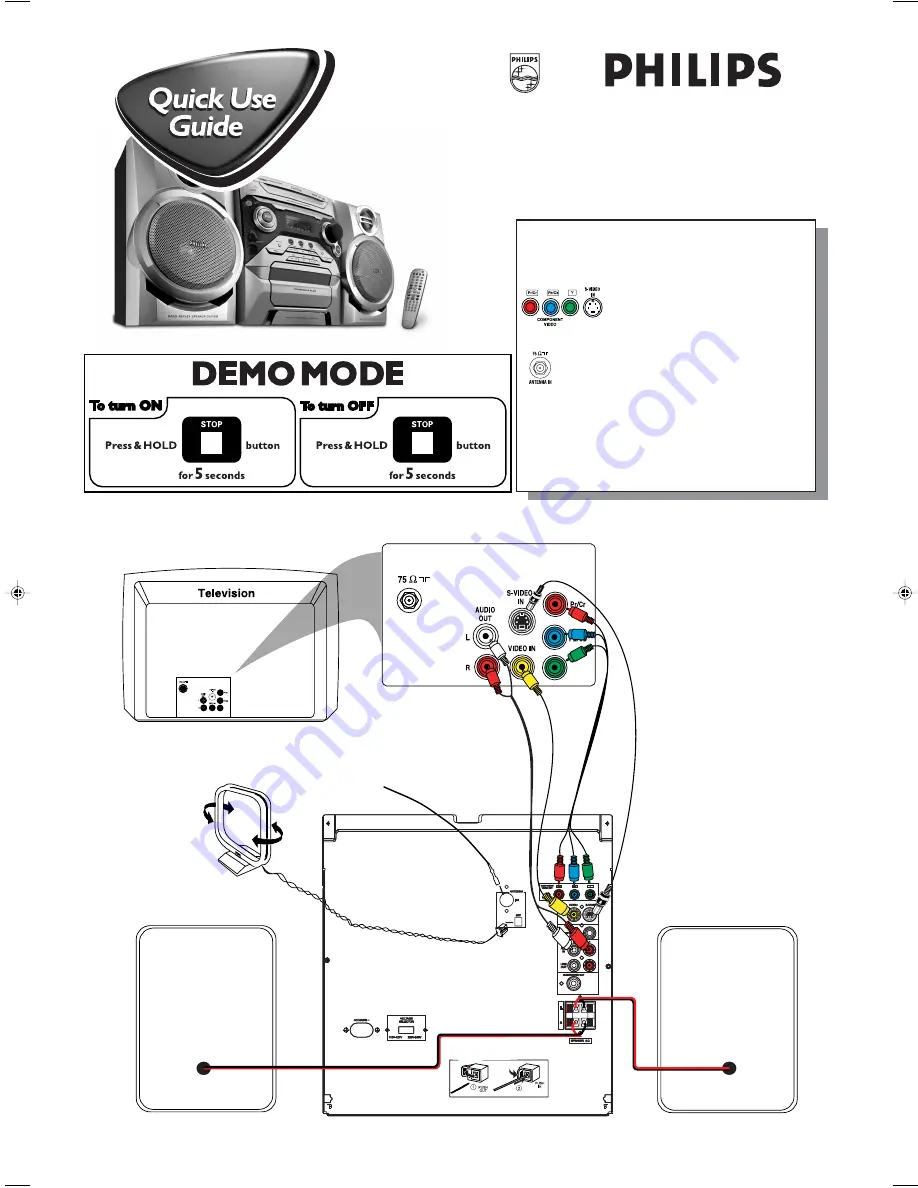 Philips FWD182/79 Quick Use Manual Download Page 1