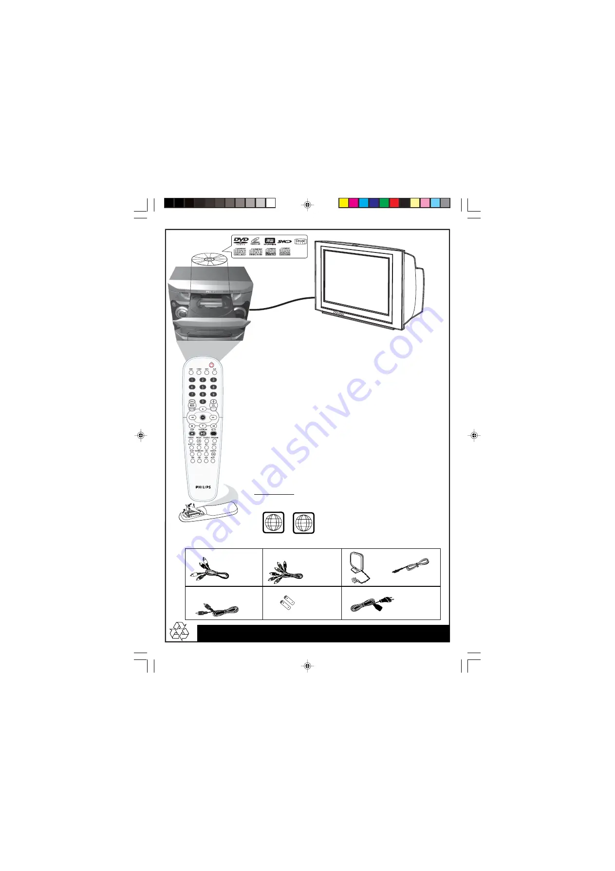 Philips FWD186/55 Quick Use Manual Download Page 2