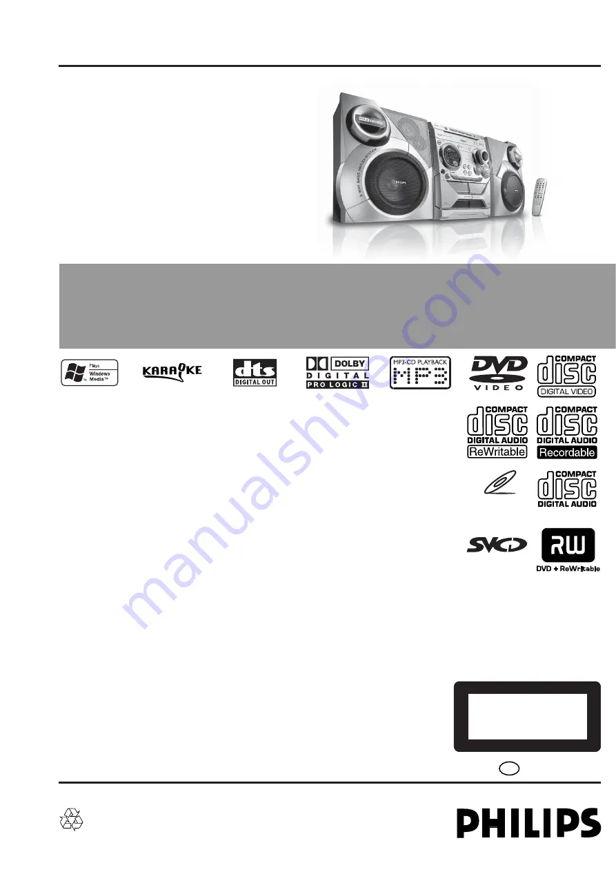 Philips FWD39 Service Manual Download Page 1