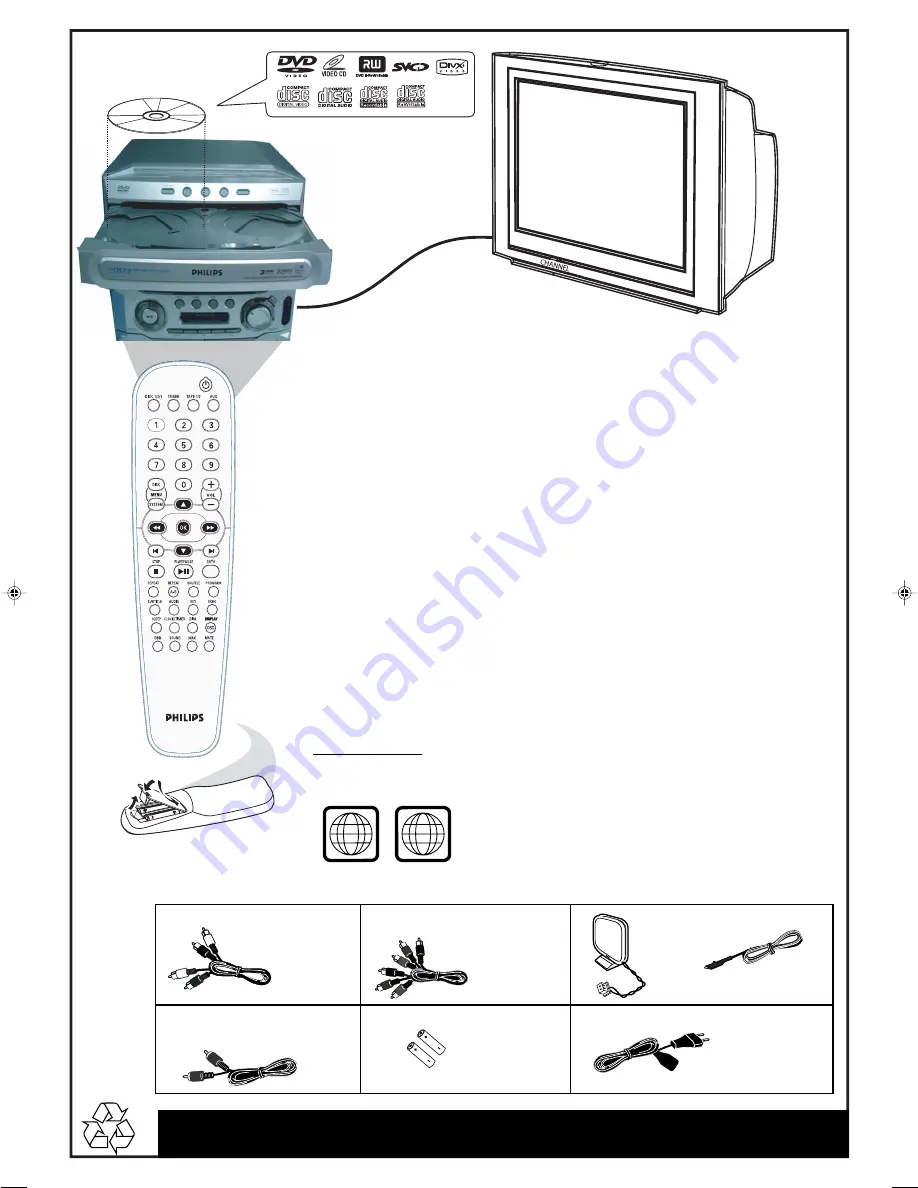 Philips FWD573/98 Скачать руководство пользователя страница 2