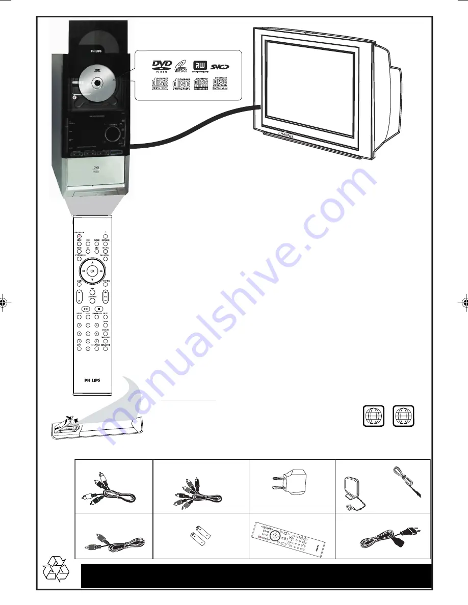 Philips FWD872/55 Quick Use Manual Download Page 2