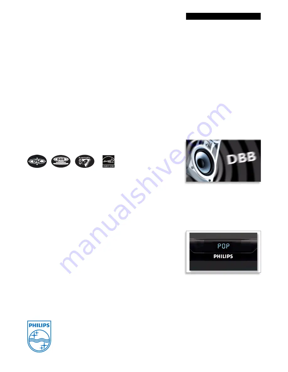 Philips FWM139 Specifications Download Page 2