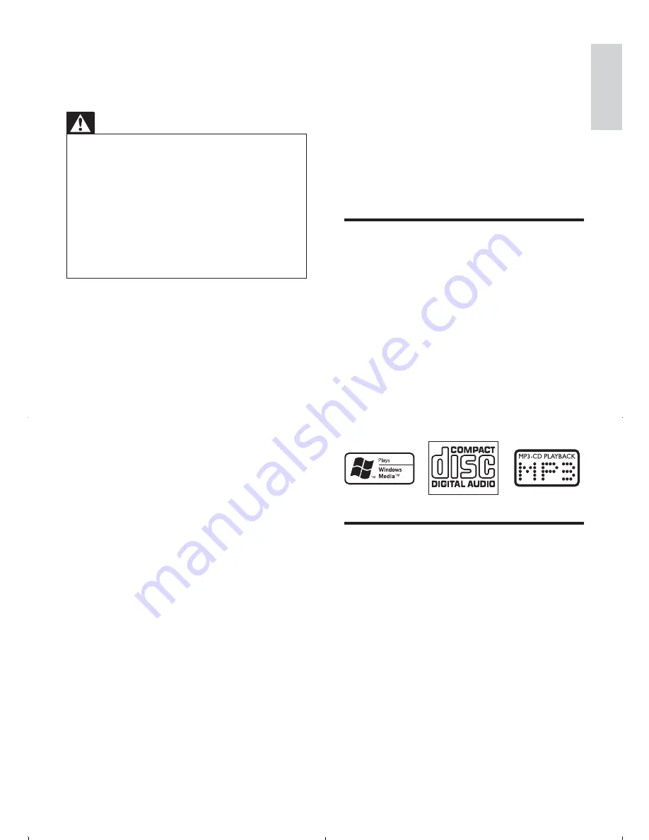 Philips FWM200D/12 User Manual Download Page 4