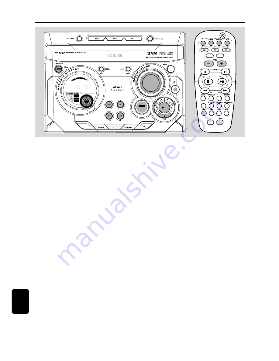 Philips FWM37 User Manual Download Page 12