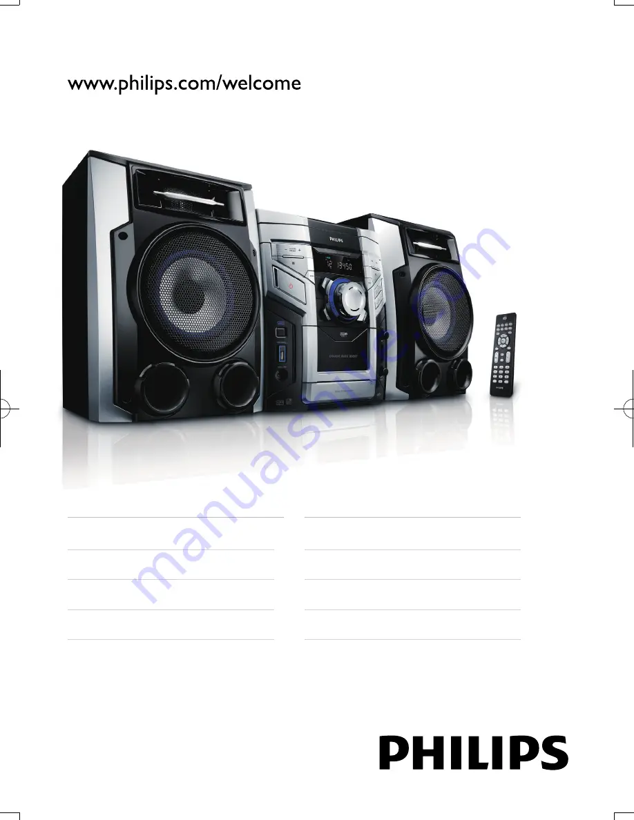 Philips FWM387/12 User Manual Download Page 1