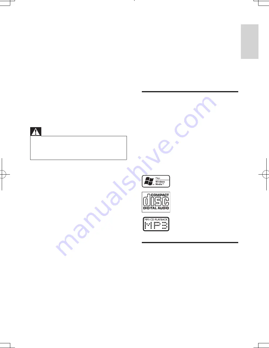 Philips FWM400D User Manual Download Page 4