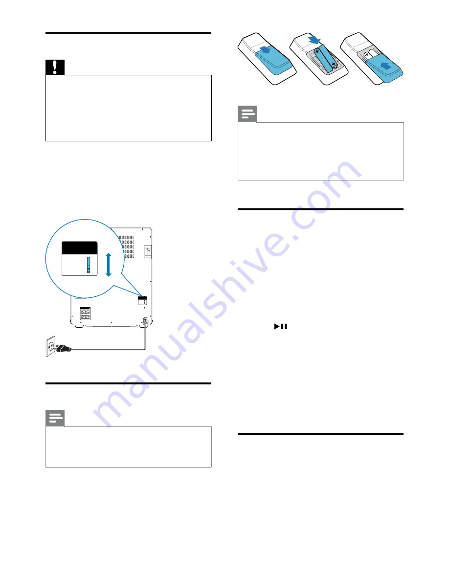 Philips FWM4500 User Manual Download Page 11