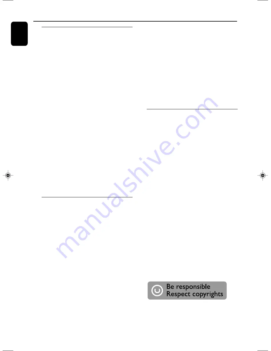 Philips FWV182 User Manual Download Page 20