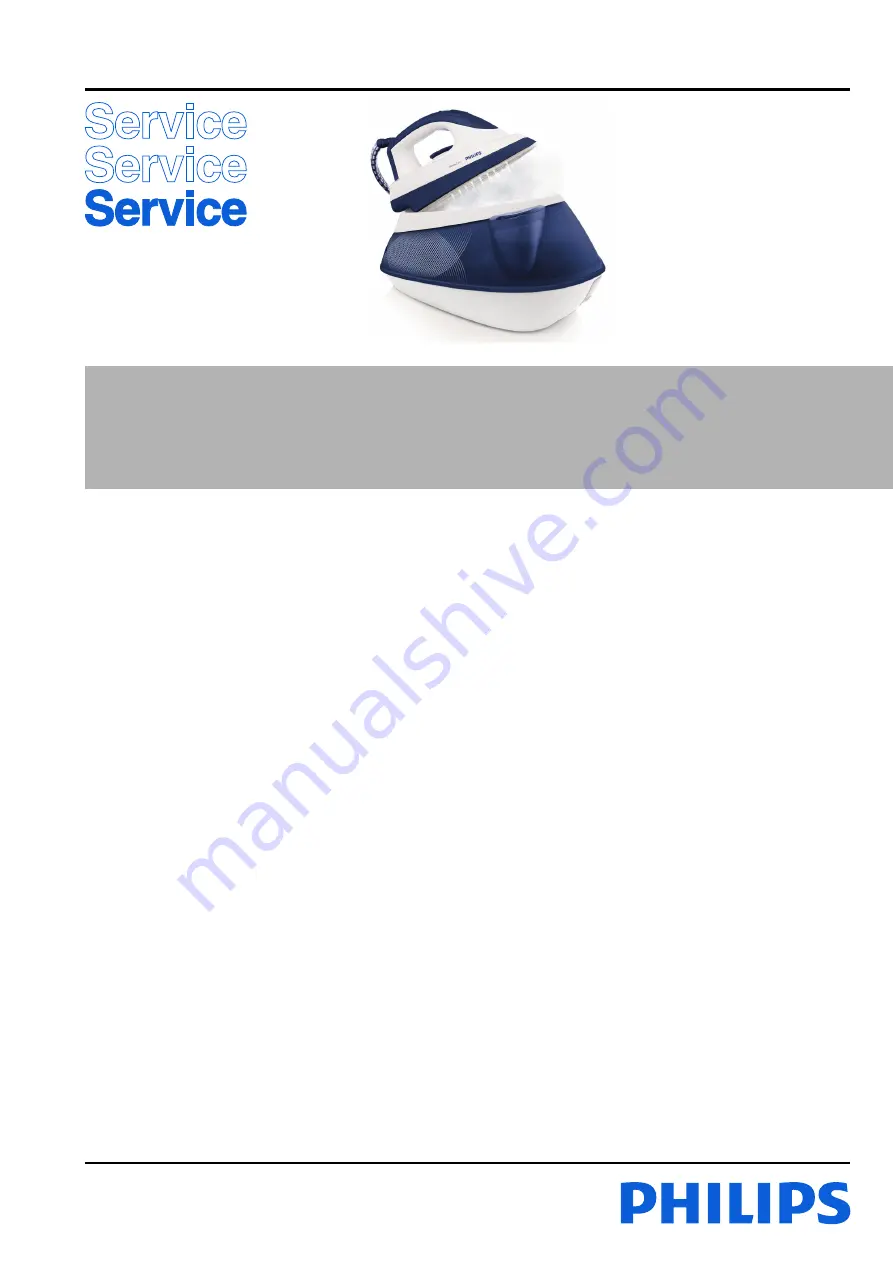 Philips GC7521 Service Manual Download Page 1