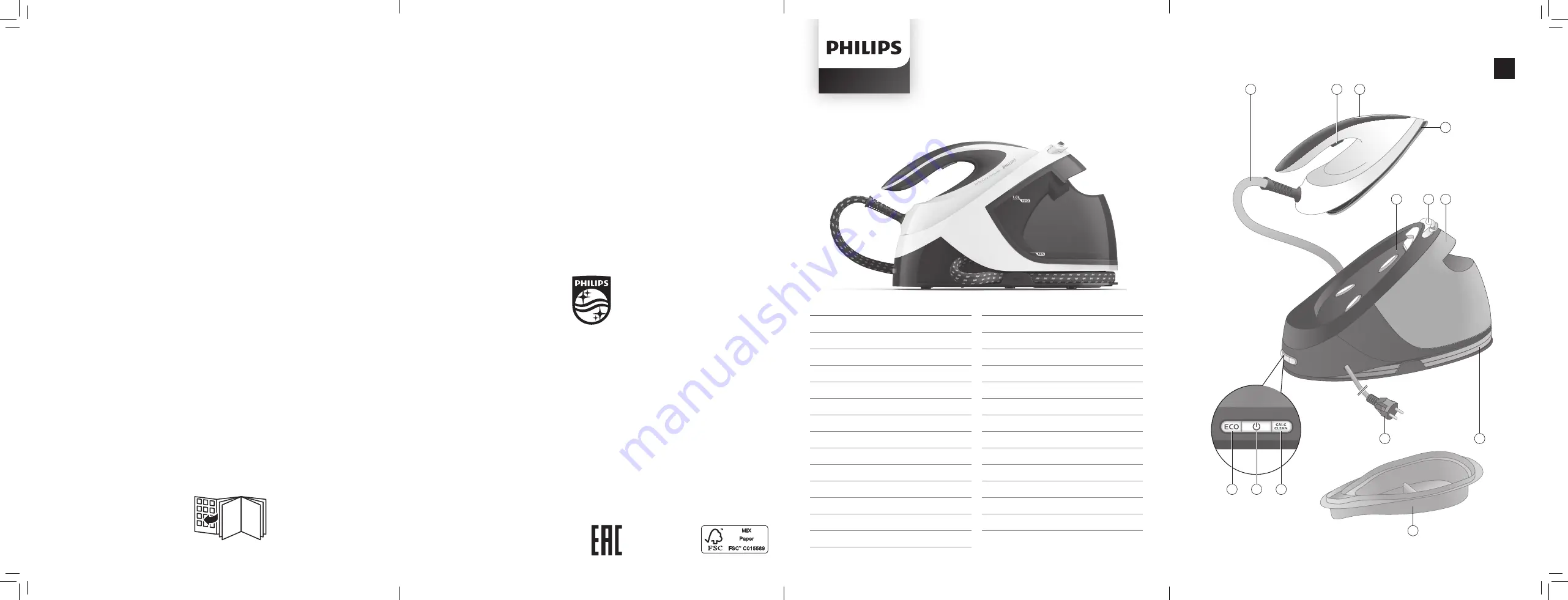 Philips GC8700 series User Manual Download Page 1