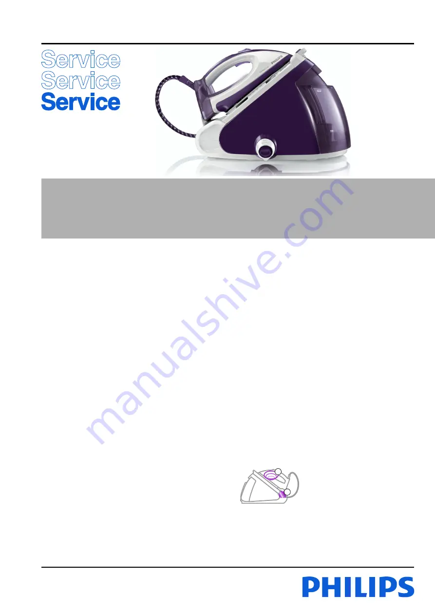 Philips GC9241 Service Manual Download Page 1